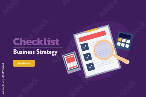 Checklist on clipboard, Business checklist, Checklist software and application for managing business, Checklist app for mobile, Business checklist.