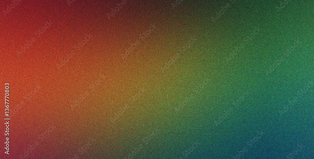 Fototapeta premium Cyan Green Peach abstract background with noise overlay texture, gradient, smooth style