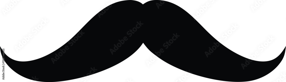 Fototapeta premium Mustache icon vector