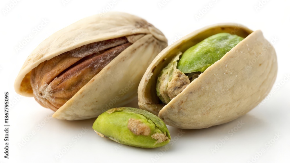 Open Pistachio Nuts Showing Green Kernels, Healthy and Nutritious Snack
Open Pistachio Nuts Showing Green Kernels, Healthy and Nutritious Snack