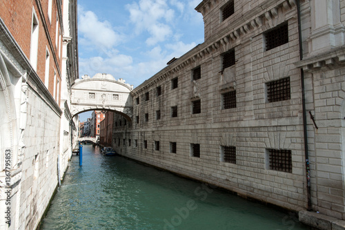 The bridge of sighs in Venice
