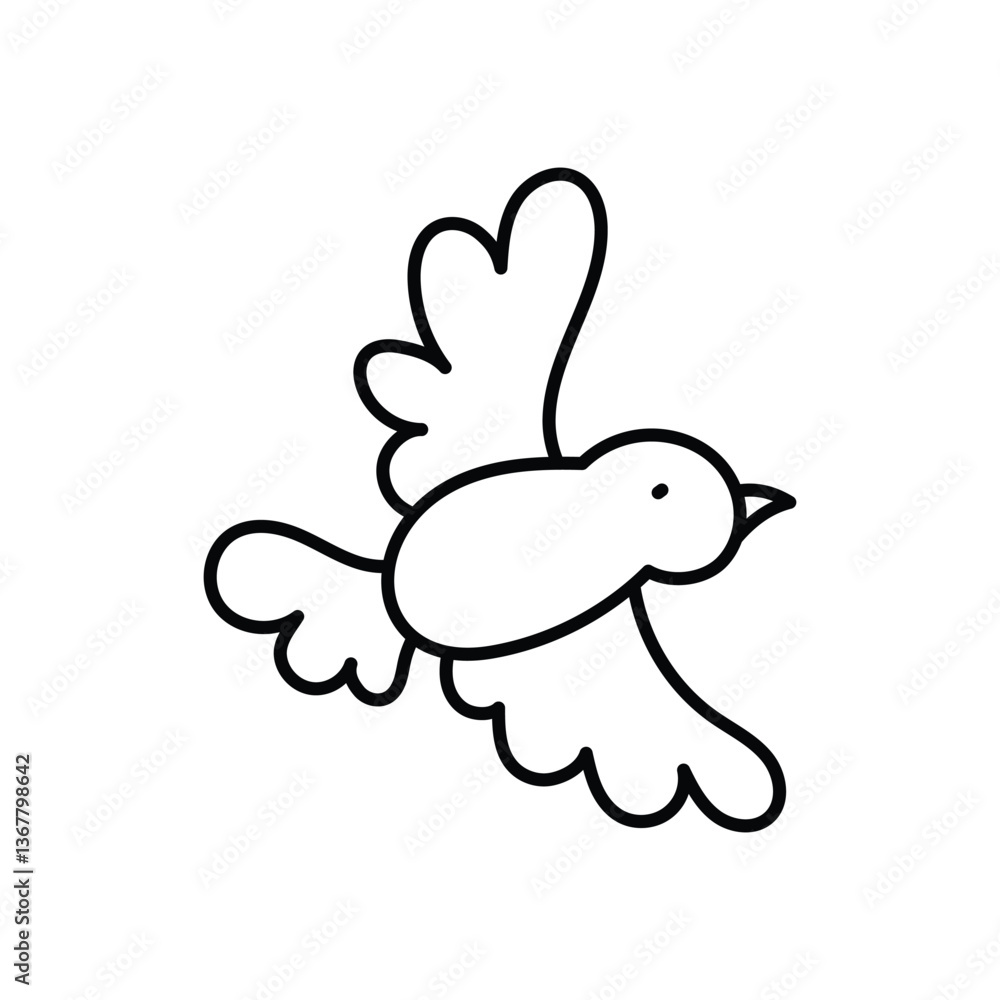 Obraz premium Bird Vector icon