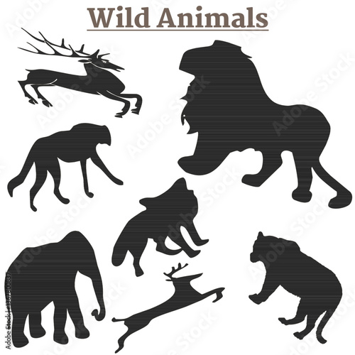 Canvas Print Wild Animals Cartoons