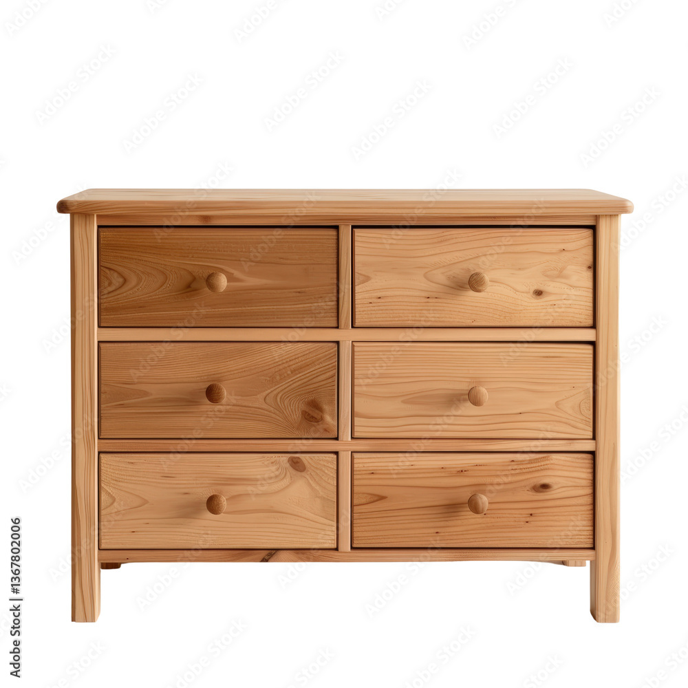 Wooden Chest of Drawers with Smooth Finish and Simple Design for Modern Interiors Wooden Chest of Drawers with Smooth Finish and Simple Design for Modern Interiors