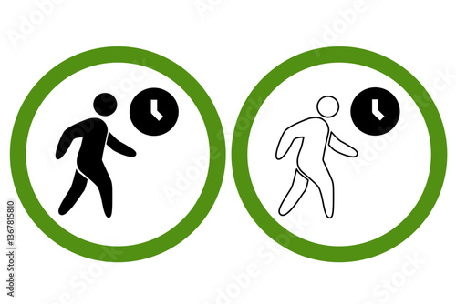 Timed Walking Zone Icons