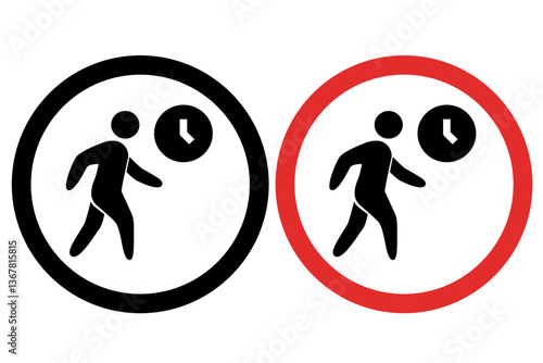 Timed Walking Zone Icons