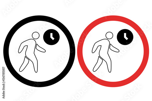 Timed Walking Zone Icons