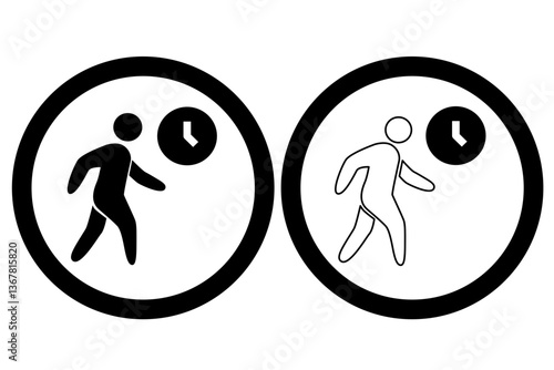 Timed Walking Zone Icons