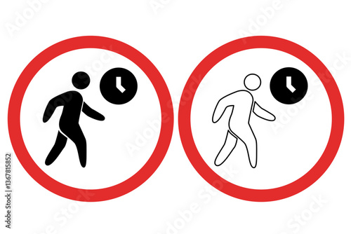 No Timed Walking Signs
