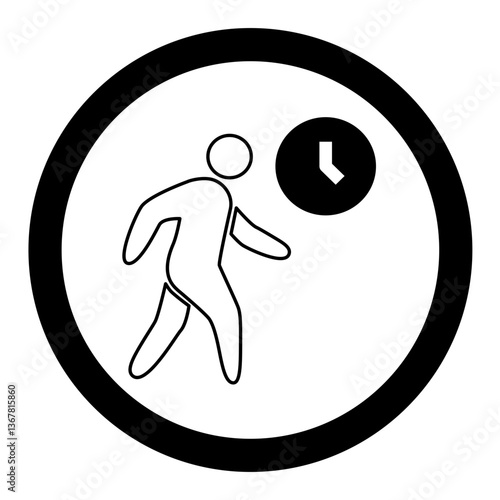 Timed Walking Zone Icon
