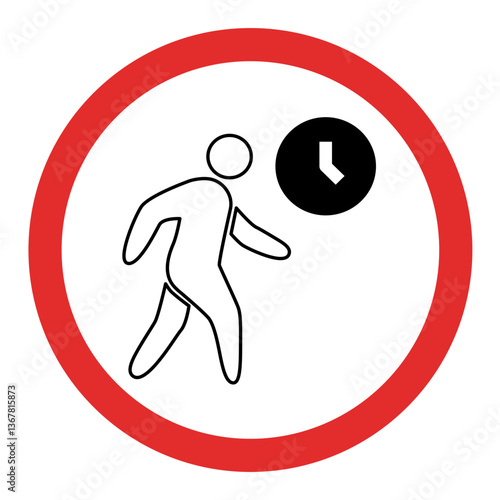 No Timed Walking Sign