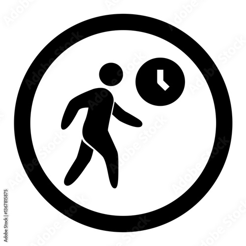 Timed Walking Zone Icon