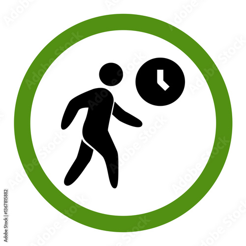 Timed Walking Zone Icon