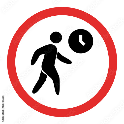 No Timed Walking Sign
