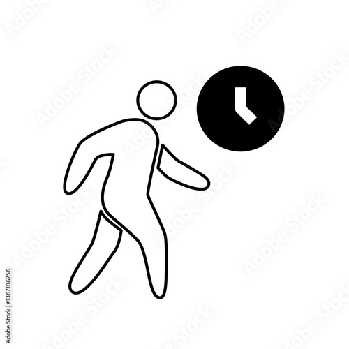 Timed Walking Zone Icon