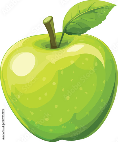 vector illustration of an apple