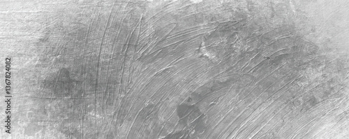 Worn Silver Steel Texture with Soft Scratches and Brushed Metal Effect

