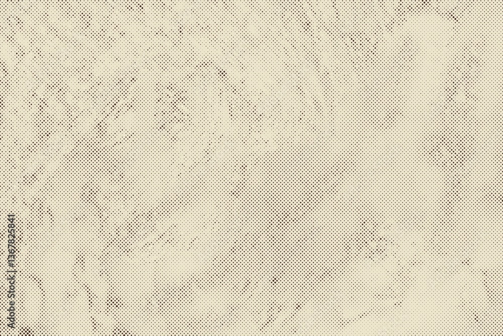 Fototapeta premium Aged newspaper halftone abstract dotted background and texture 