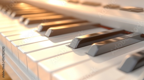 Wallpaper Mural Piano Keys Close Up Torontodigital.ca