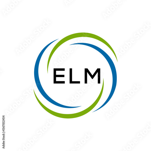 ELM creative minimalist letter logo.
