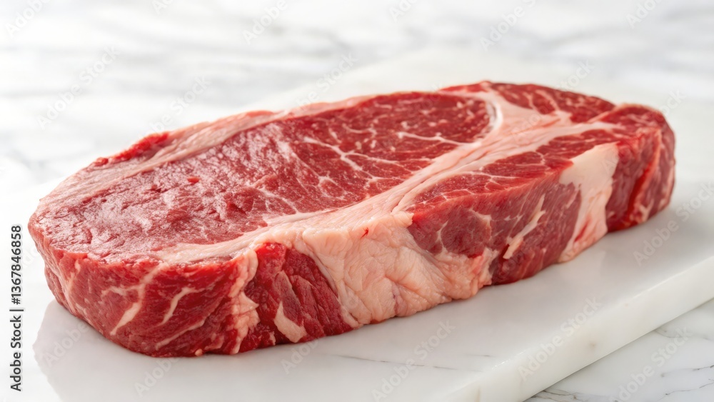 Raw Ribeye Steak - Fresh Premium Beef Cut for Cooking
