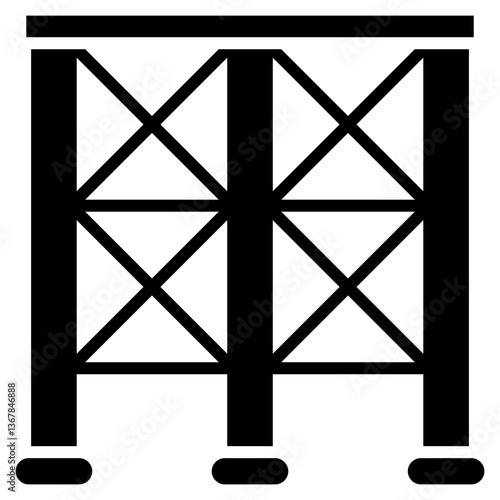 Scaffoldings glyph icon