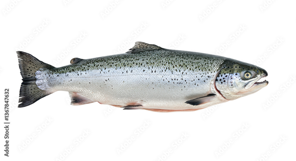 Naklejka premium Isolated Salmon