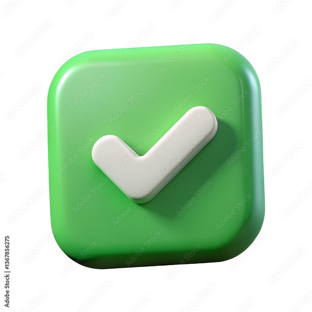 3d check mark icon green tick, approval symbol 3d check mark icon green tick, approval symbol