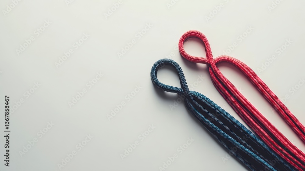 Fototapeta premium Colorful Paper Clips Design