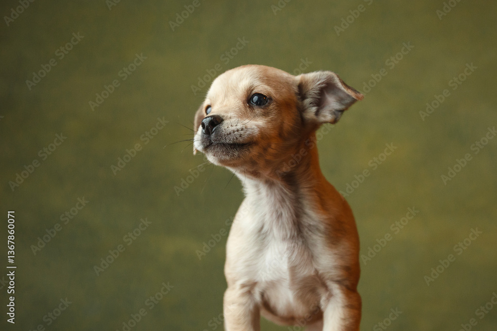 Adorable puppy having its adoption images. Adorable puppy having its adoption images.
