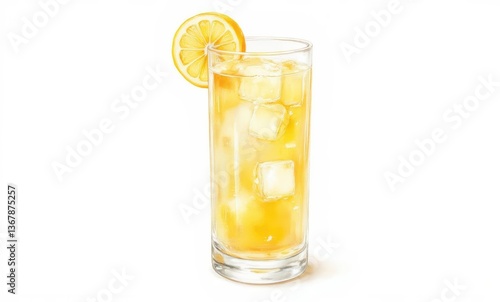 Wallpaper Mural Refreshing iced tea with lemon slice Torontodigital.ca