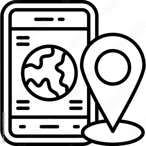 Tracking Icon Vector Element