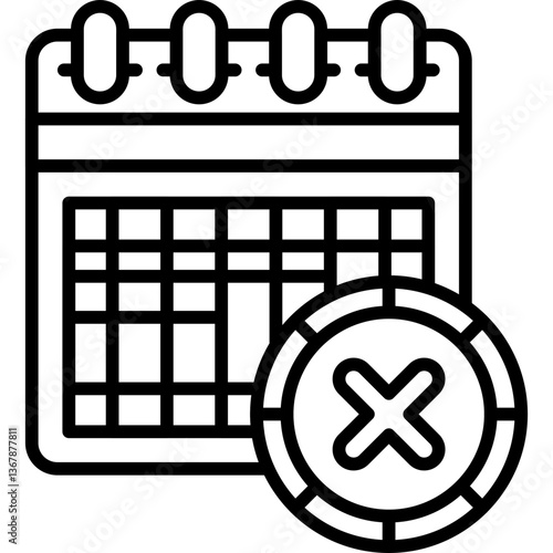 Deadline Icon Vector Element