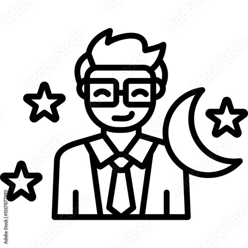Insomnia Icon Vector Element