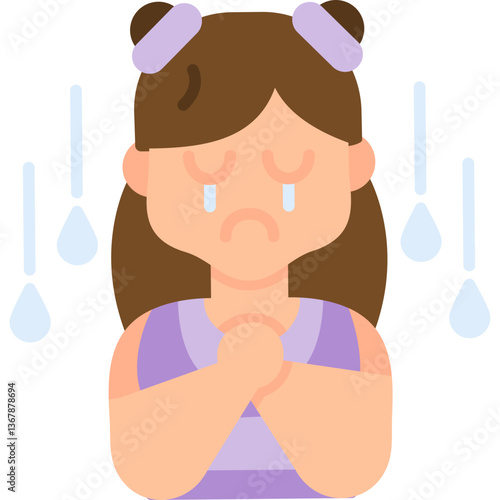 Depressed Icon Vector Element