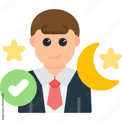Insomnia Icon Vector Element