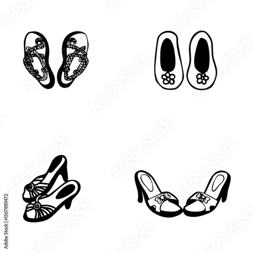 Shoes and sandals designed for children and adults, prioritizing comfort and safety.