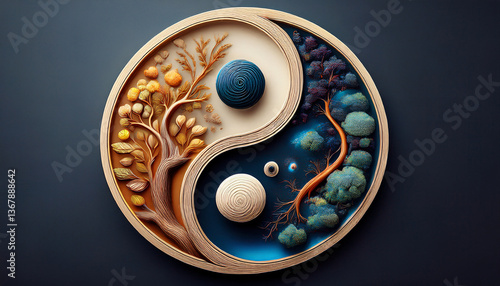 3-1-175-0Macrobiotic diet yin-yang balance and gut microbiome diversity.. Emphasize the negative spac