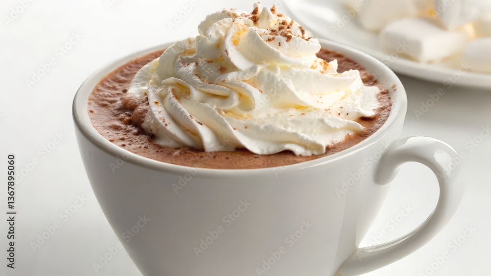 Hot Chocolate with Whipped Cream and Cinnamon Hot Chocolate with Whipped Cream and Cinnamon