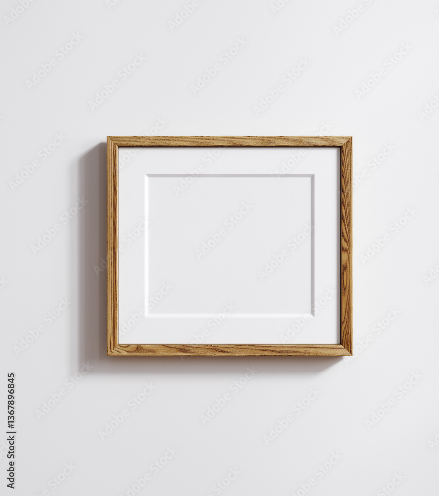 Mockup poster frame close up, 10x12 paper ratio, 3d render Mockup poster frame close up, 10x12 paper ratio, 3d render