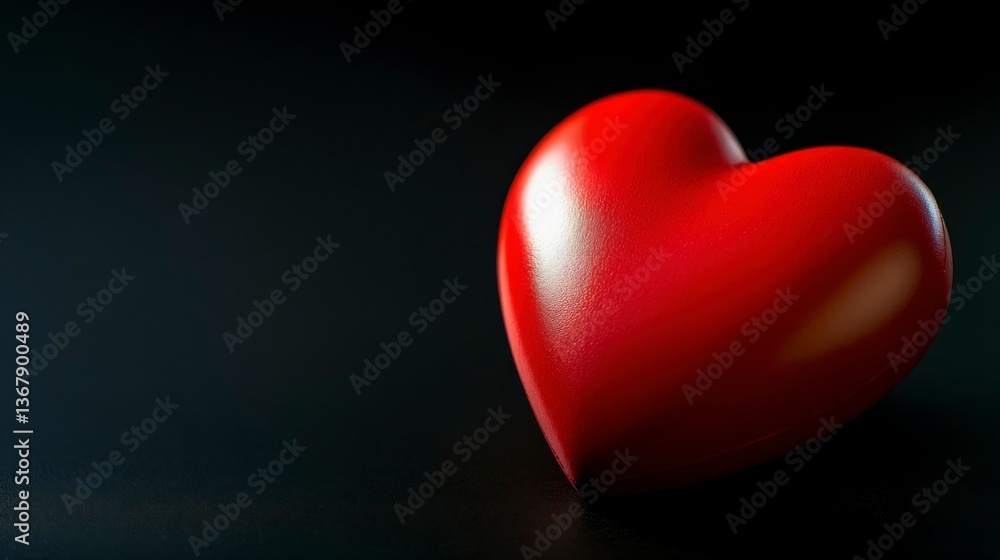Red Heart on Black: A Minimalist Symbol of Emotion and Simplicity Red Heart on Black: A Minimalist Symbol of Emotion and Simplicity