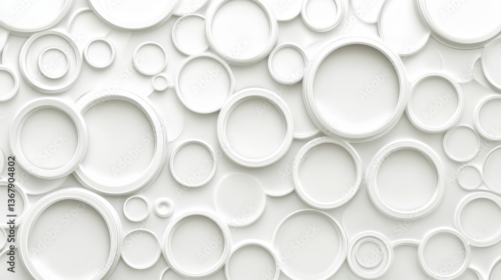 Minimalist modern design frequently features overlapping circles that are white Minimalist modern design frequently features overlapping circles that are white