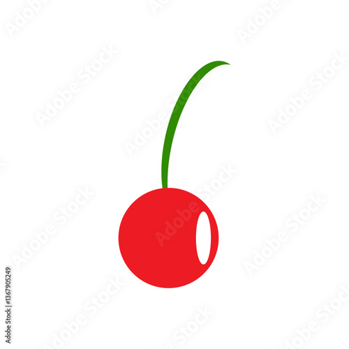 red cherry vector illustration