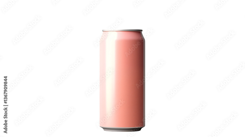 Pink soda can mockup beverage packaging design template isolated on black transparent background Pink soda can mockup beverage packaging design template isolated on black transparent background