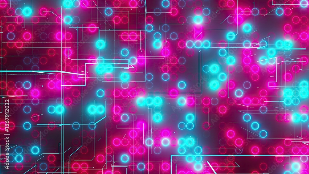 Abstract digital background with lines and dots. Computer generated 3d render Abstract digital background with lines and dots. Computer generated 3d render