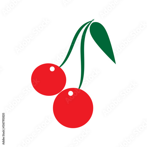 vector illustration of cherry