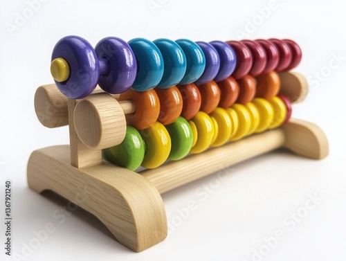 Colorful wooden abacus toy