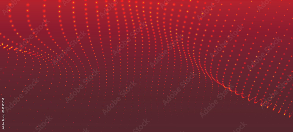 Abstract background with dynamic color wave. Futuristic dotted wave of bright particles. Colorful background for presentation design. Wide format vector illustration. Weave effect. Abstract background with dynamic color wave. Futuristic dotted wave of bright particles. Colorful background for presentation design. Wide format vector illustration. Weave effect.