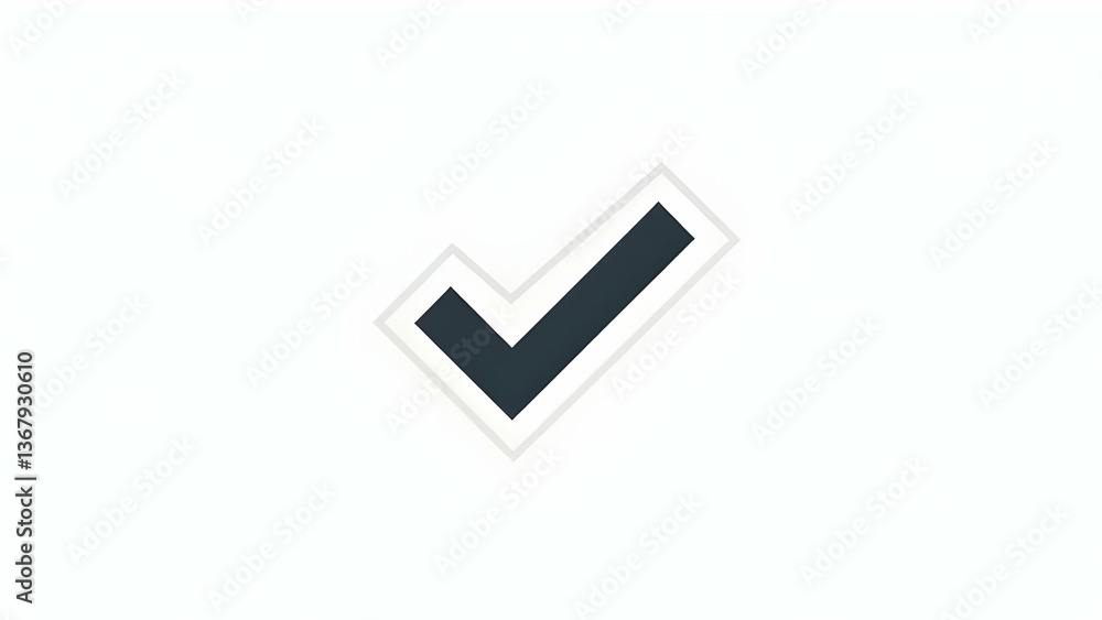 Access Check Mark: Key Authorization Icon Access Check Mark: Key Authorization Icon