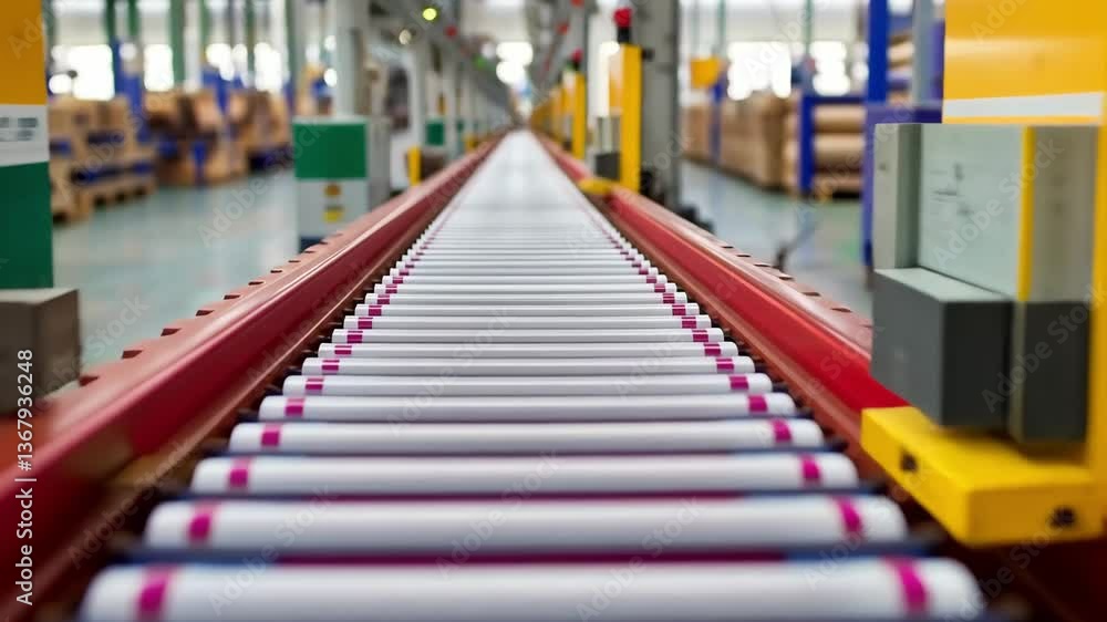 Efficient conveyor technology in industrial engineering enhances production and logistics systems for optimized machinery operations. Efficient conveyor technology in industrial engineering enhances production and logistics systems for optimized machinery operations.